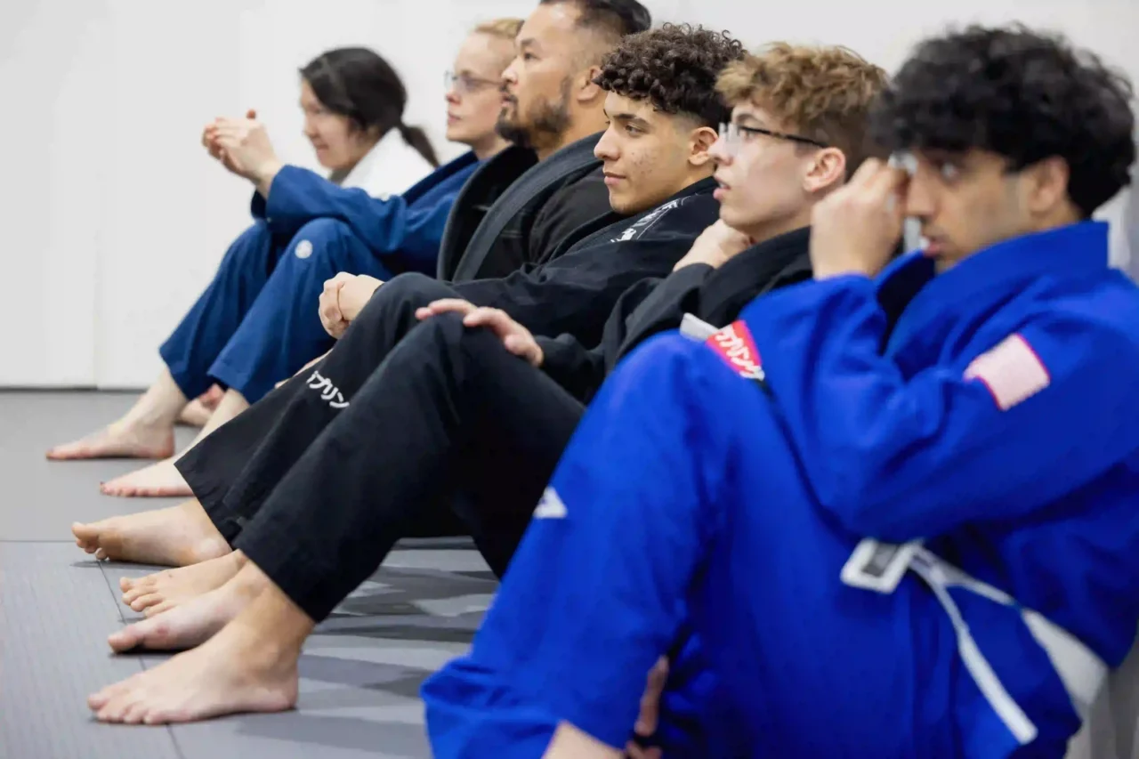 Image of Progresso Jiu Jitsu Frisco Kids posing as a group